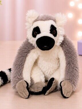 Wild Republic Gray and White Lemur Plush Toy